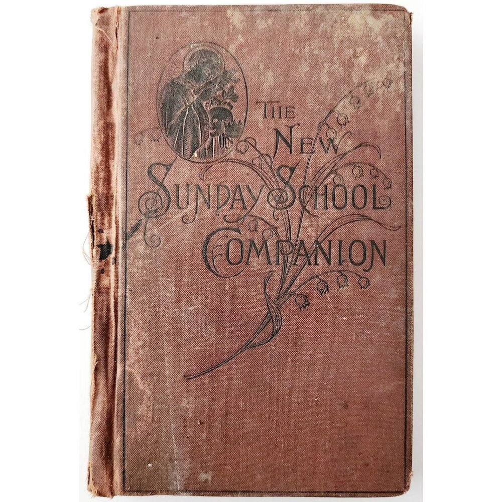 1888 The New Sunday School Companion 1st Editon Victorian Illustrated HC Book G1